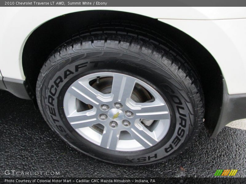 Summit White / Ebony 2010 Chevrolet Traverse LT AWD