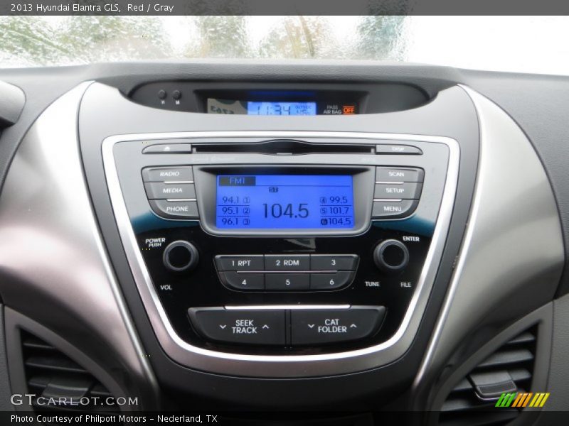 Red / Gray 2013 Hyundai Elantra GLS