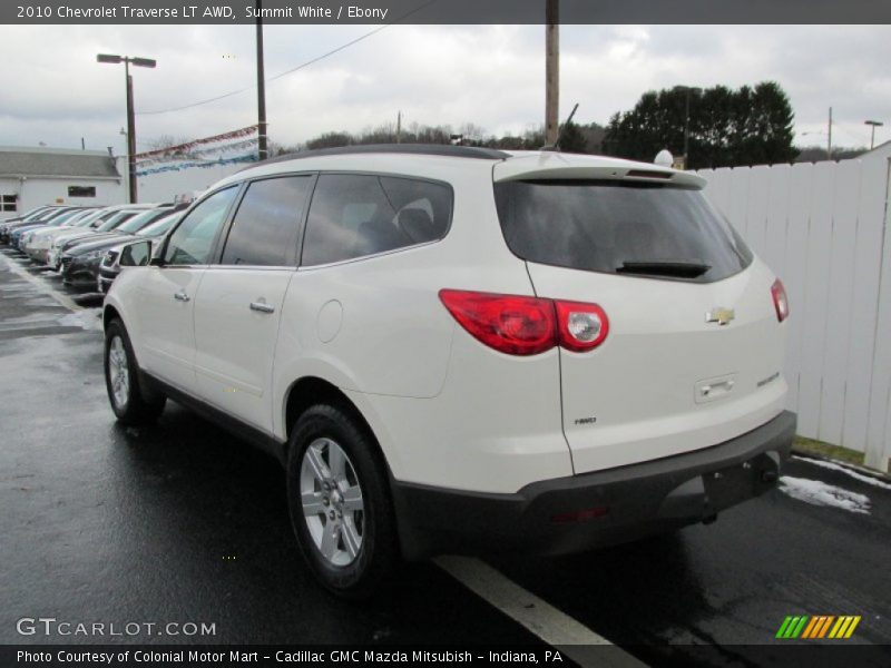 Summit White / Ebony 2010 Chevrolet Traverse LT AWD