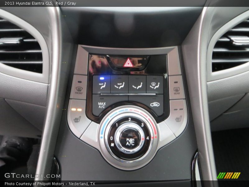 Red / Gray 2013 Hyundai Elantra GLS