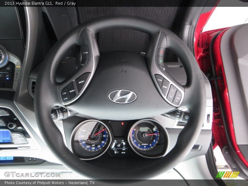 Red / Gray 2013 Hyundai Elantra GLS