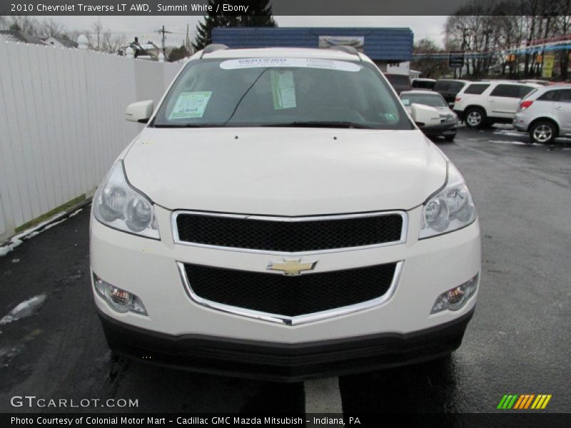 Summit White / Ebony 2010 Chevrolet Traverse LT AWD