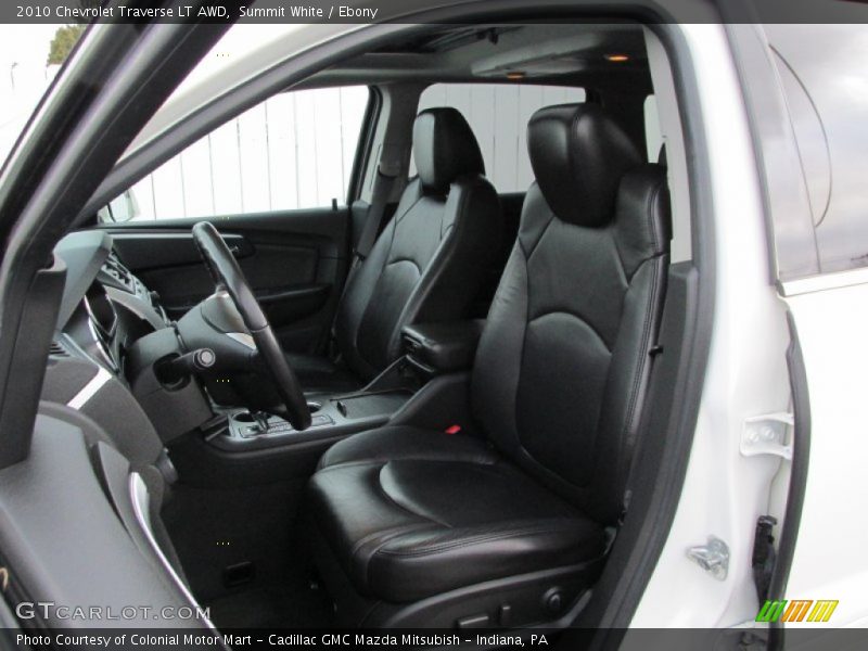 Summit White / Ebony 2010 Chevrolet Traverse LT AWD