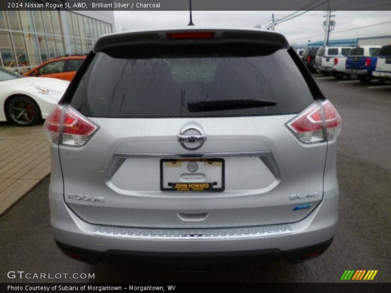 Brilliant Silver / Charcoal 2014 Nissan Rogue SL AWD