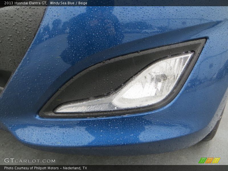 Windy Sea Blue / Beige 2013 Hyundai Elantra GT