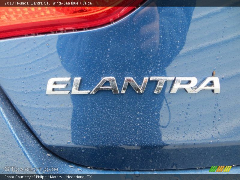 Windy Sea Blue / Beige 2013 Hyundai Elantra GT