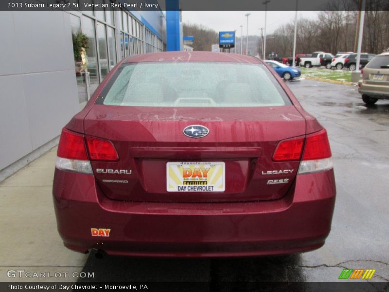 Venetian Red Pearl / Ivory 2013 Subaru Legacy 2.5i