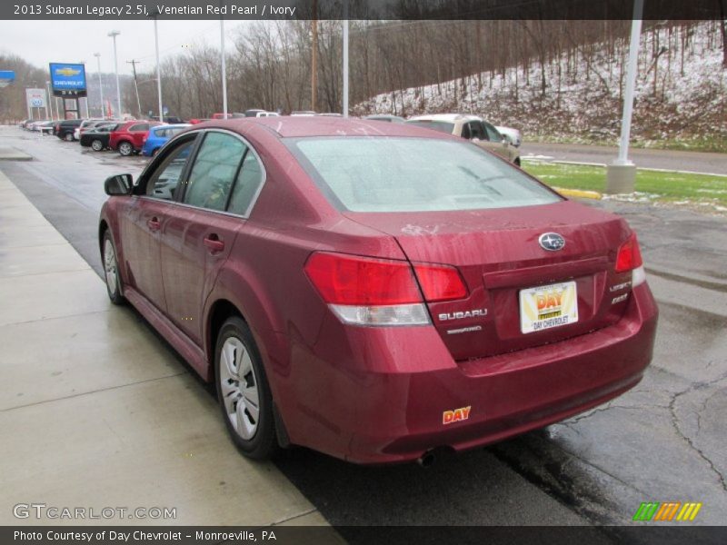 Venetian Red Pearl / Ivory 2013 Subaru Legacy 2.5i