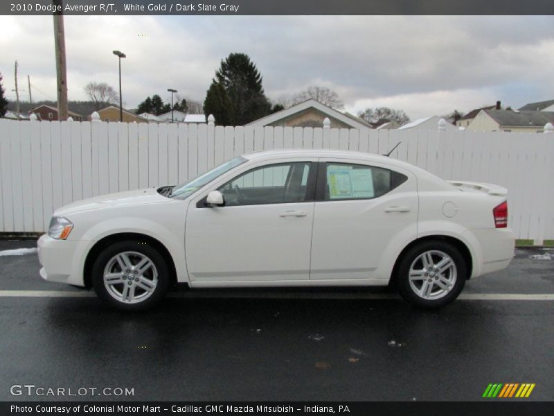 White Gold / Dark Slate Gray 2010 Dodge Avenger R/T