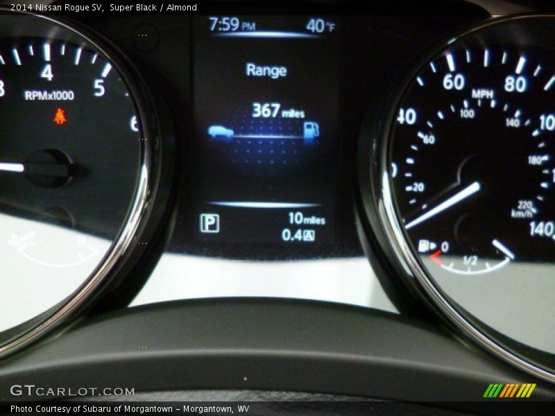 Super Black / Almond 2014 Nissan Rogue SV