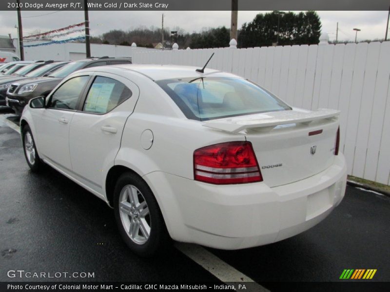 White Gold / Dark Slate Gray 2010 Dodge Avenger R/T