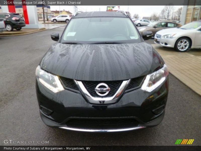 Super Black / Charcoal 2014 Nissan Rogue SV AWD