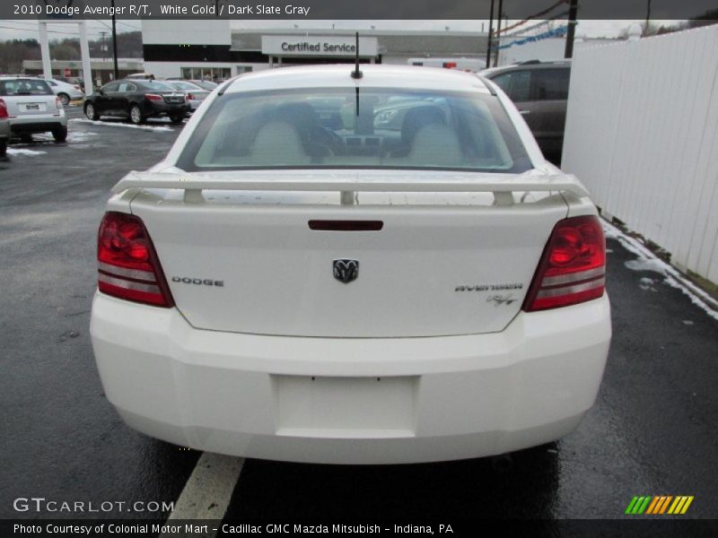 White Gold / Dark Slate Gray 2010 Dodge Avenger R/T
