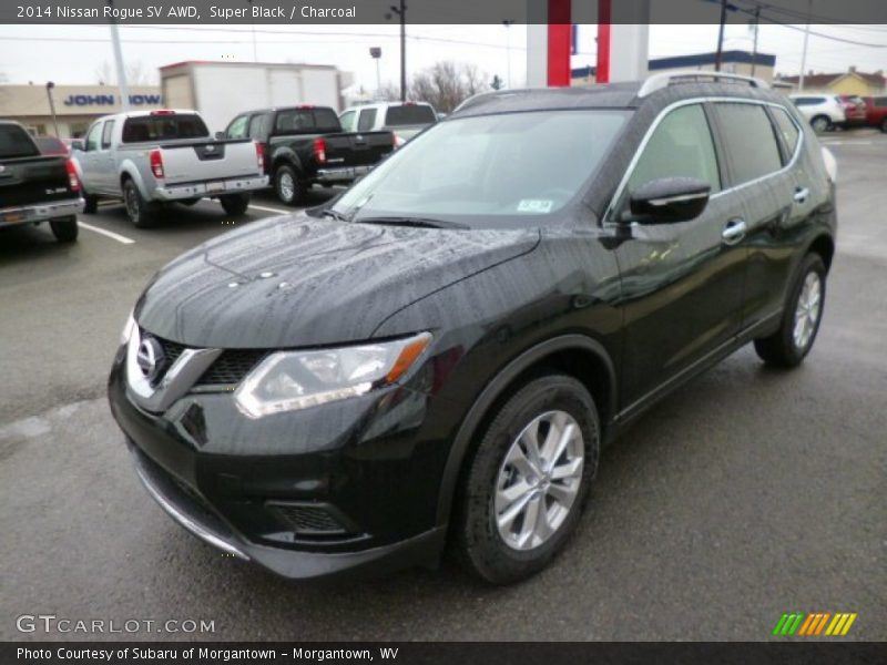Super Black / Charcoal 2014 Nissan Rogue SV AWD