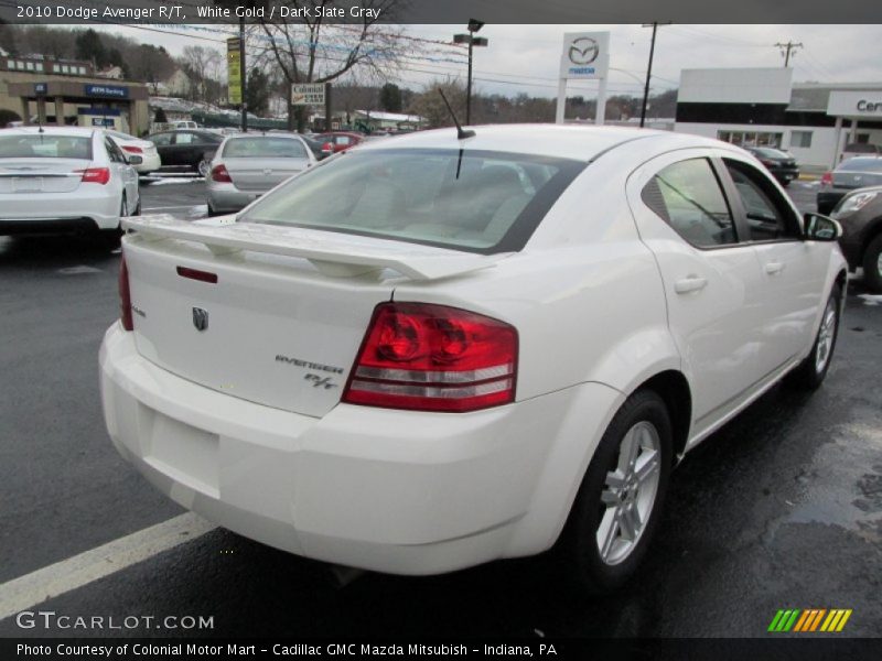 White Gold / Dark Slate Gray 2010 Dodge Avenger R/T