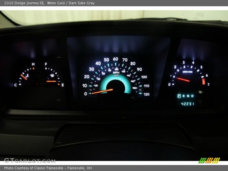 White Gold / Dark Slate Gray 2010 Dodge Journey SE