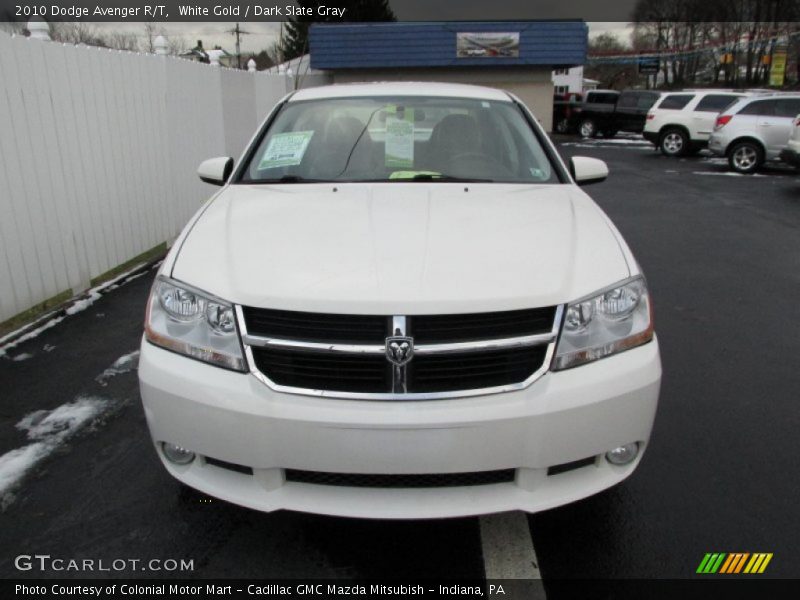 White Gold / Dark Slate Gray 2010 Dodge Avenger R/T