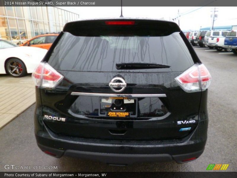 Super Black / Charcoal 2014 Nissan Rogue SV AWD