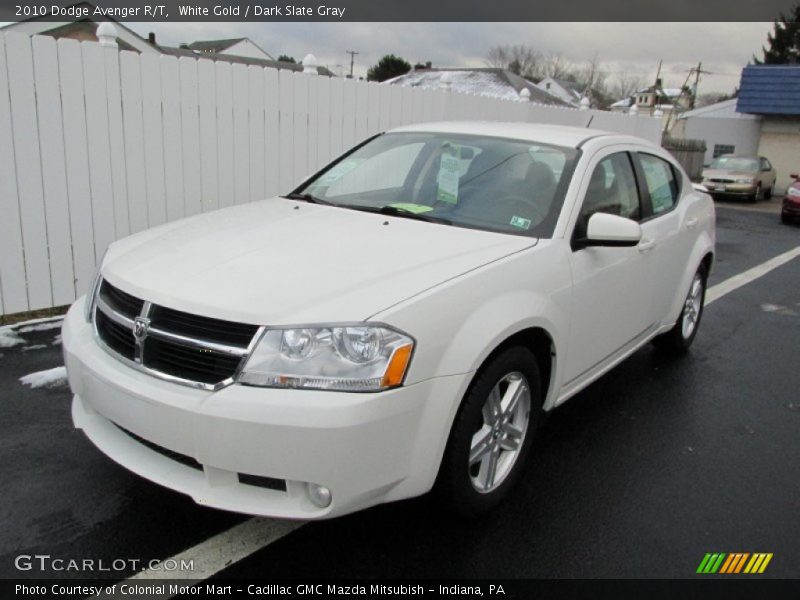 White Gold / Dark Slate Gray 2010 Dodge Avenger R/T