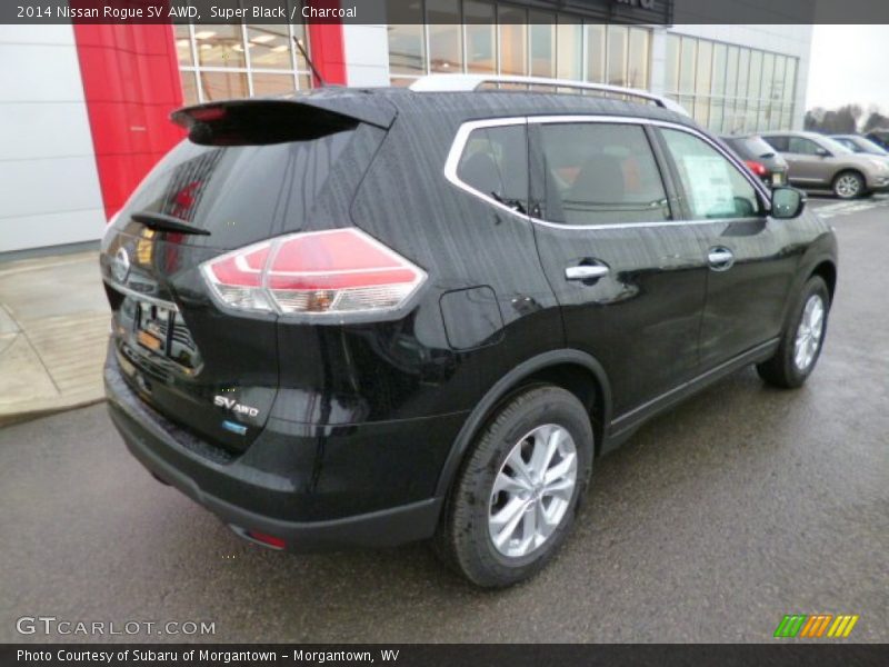 Super Black / Charcoal 2014 Nissan Rogue SV AWD