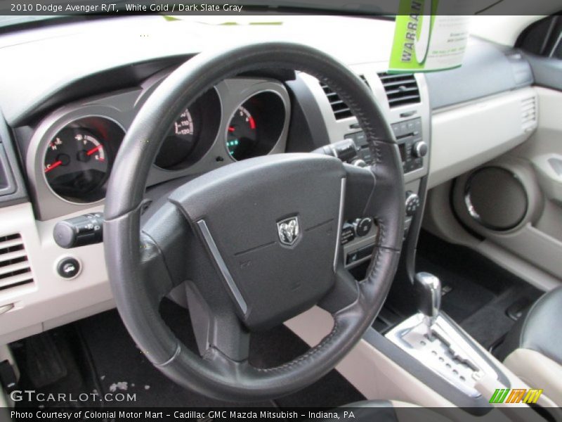 White Gold / Dark Slate Gray 2010 Dodge Avenger R/T