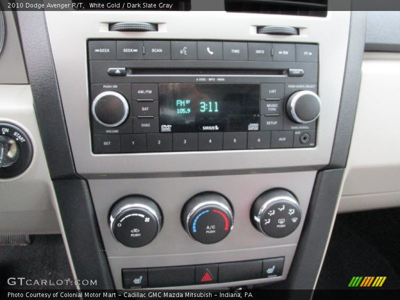 White Gold / Dark Slate Gray 2010 Dodge Avenger R/T