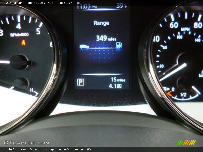 Super Black / Charcoal 2014 Nissan Rogue SV AWD