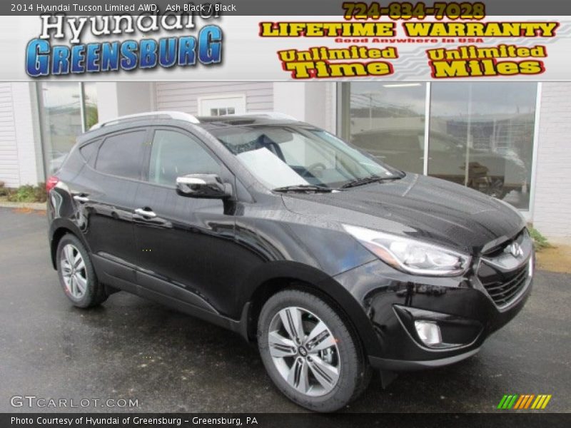 Ash Black / Black 2014 Hyundai Tucson Limited AWD