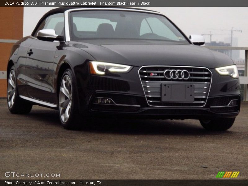 Phantom Black Pearl / Black 2014 Audi S5 3.0T Premium Plus quattro Cabriolet