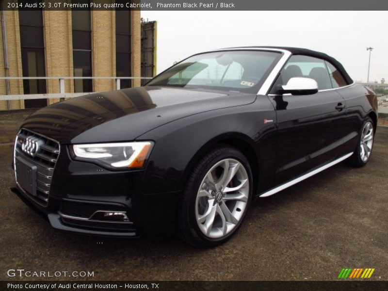 Phantom Black Pearl / Black 2014 Audi S5 3.0T Premium Plus quattro Cabriolet