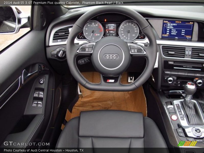 Phantom Black Pearl / Black 2014 Audi S5 3.0T Premium Plus quattro Cabriolet