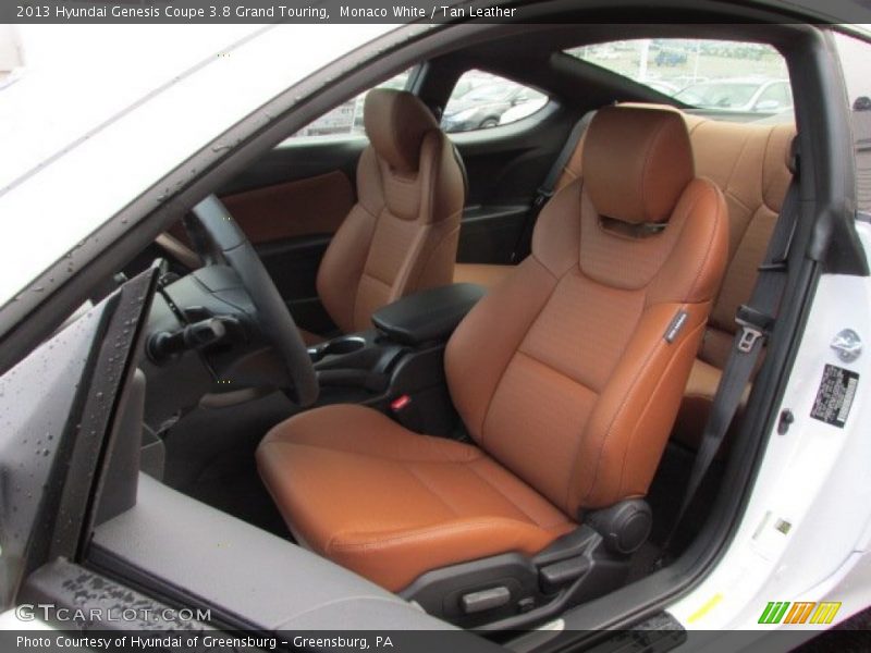 Monaco White / Tan Leather 2013 Hyundai Genesis Coupe 3.8 Grand Touring