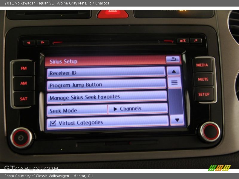 Alpine Gray Metallic / Charcoal 2011 Volkswagen Tiguan SE