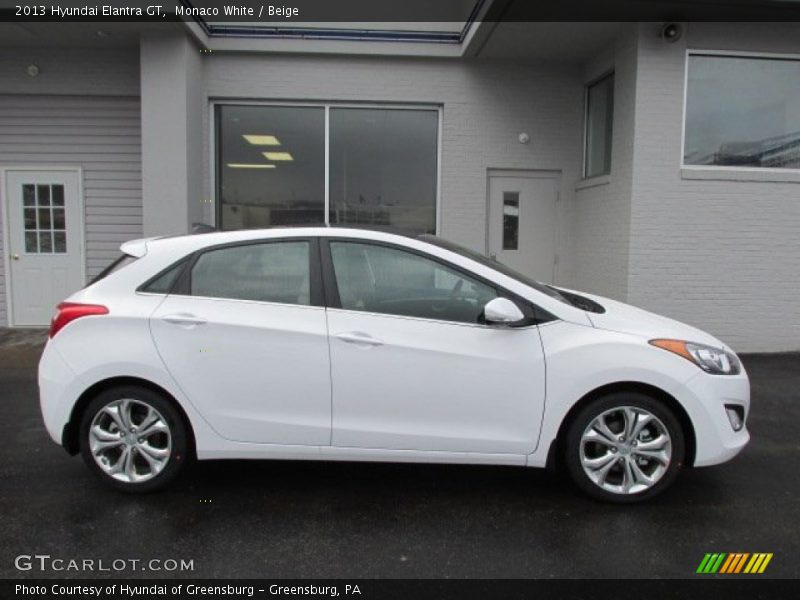 Monaco White / Beige 2013 Hyundai Elantra GT