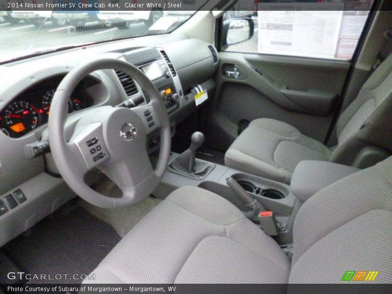Glacier White / Steel 2014 Nissan Frontier SV Crew Cab 4x4