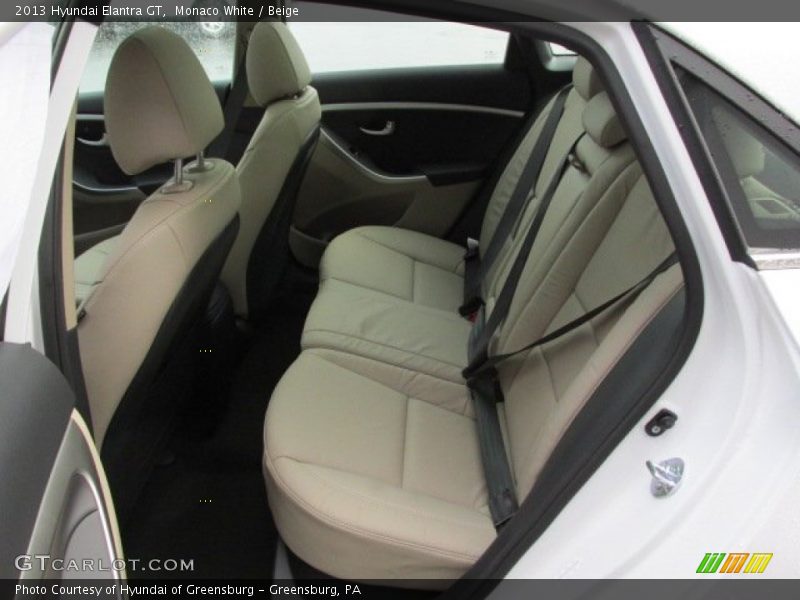 Monaco White / Beige 2013 Hyundai Elantra GT