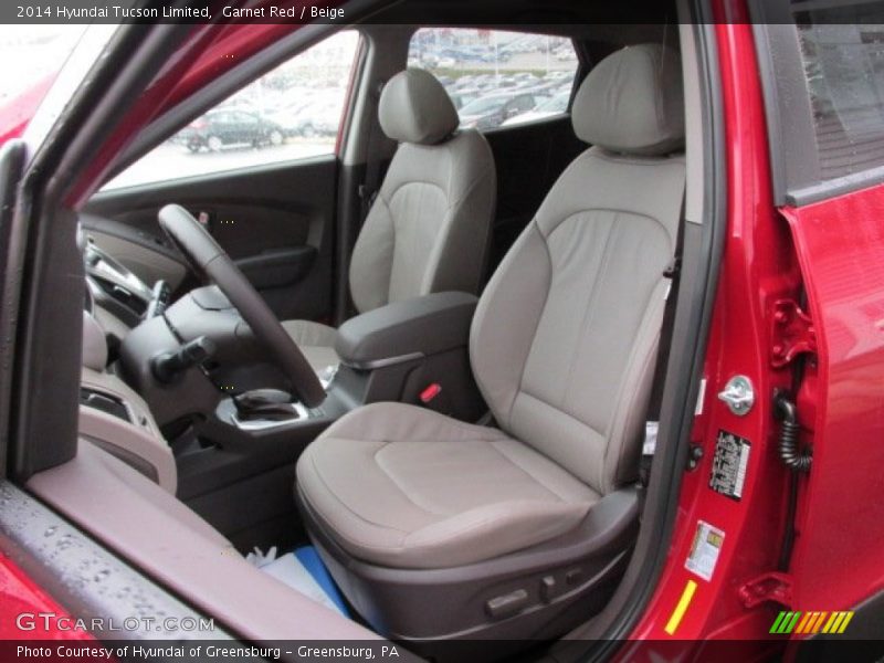 Garnet Red / Beige 2014 Hyundai Tucson Limited