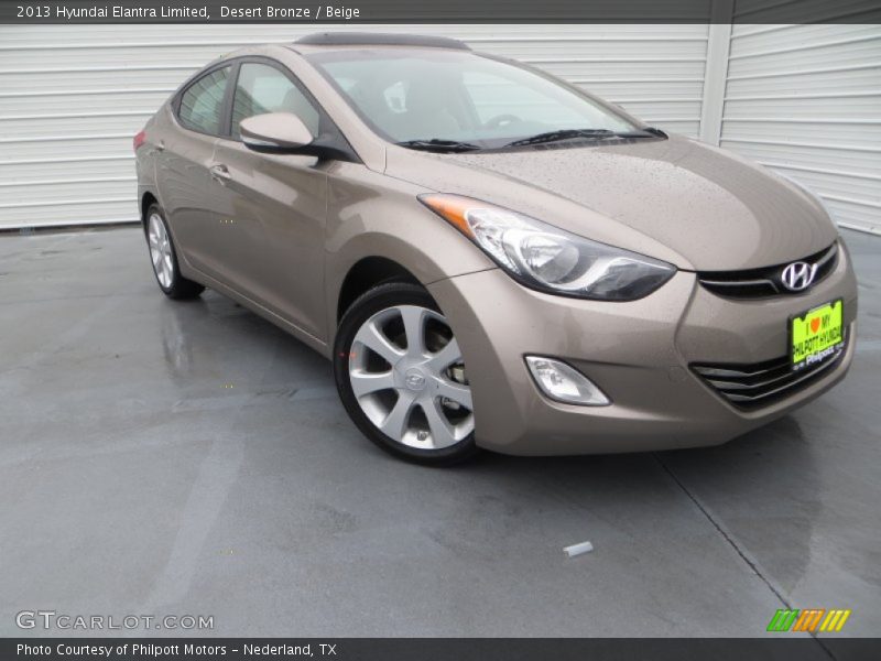 Desert Bronze / Beige 2013 Hyundai Elantra Limited