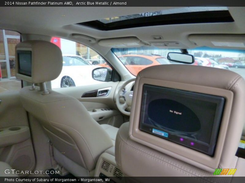 Arctic Blue Metallic / Almond 2014 Nissan Pathfinder Platinum AWD