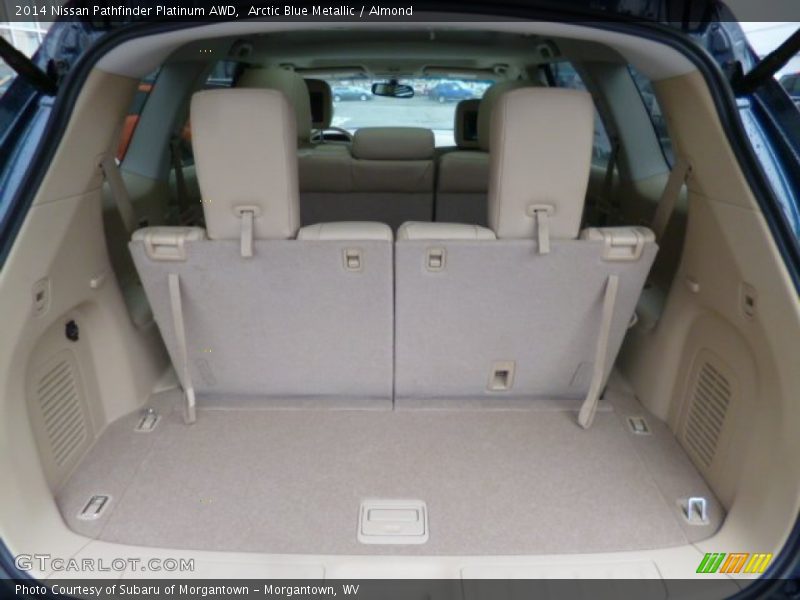 Arctic Blue Metallic / Almond 2014 Nissan Pathfinder Platinum AWD