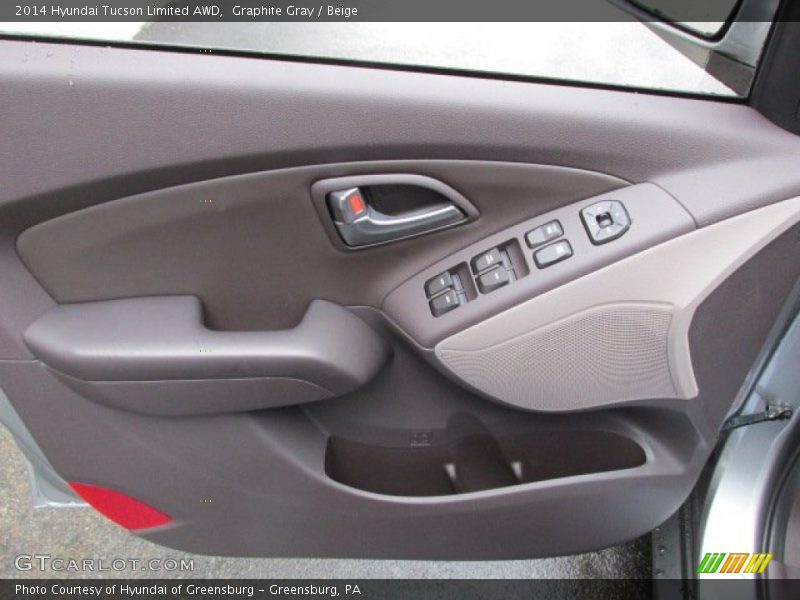 Graphite Gray / Beige 2014 Hyundai Tucson Limited AWD