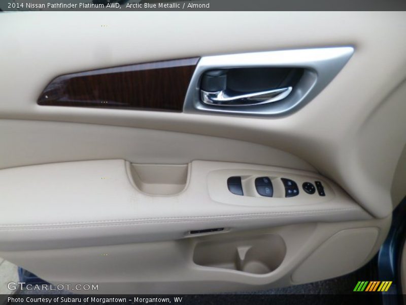 Arctic Blue Metallic / Almond 2014 Nissan Pathfinder Platinum AWD