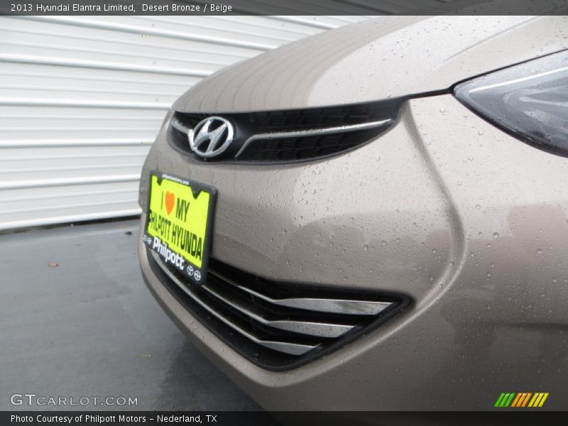 Desert Bronze / Beige 2013 Hyundai Elantra Limited