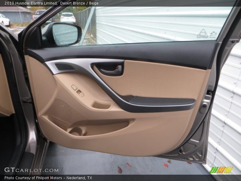 Desert Bronze / Beige 2013 Hyundai Elantra Limited