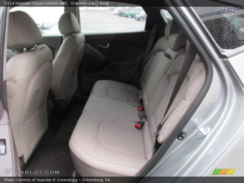 Graphite Gray / Beige 2014 Hyundai Tucson Limited AWD