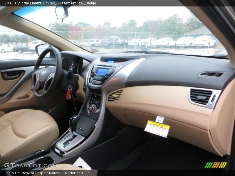 Desert Bronze / Beige 2013 Hyundai Elantra Limited