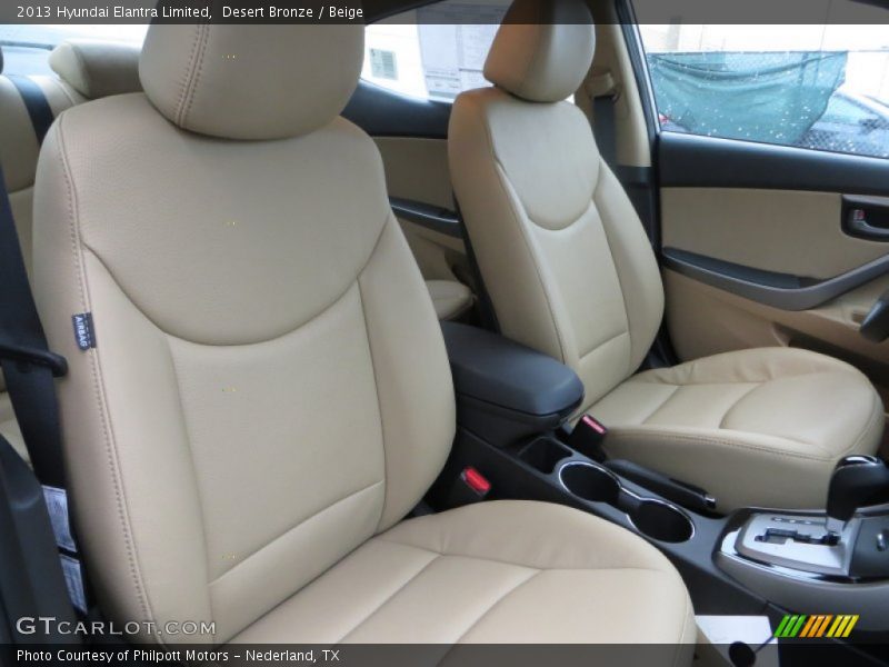 Desert Bronze / Beige 2013 Hyundai Elantra Limited