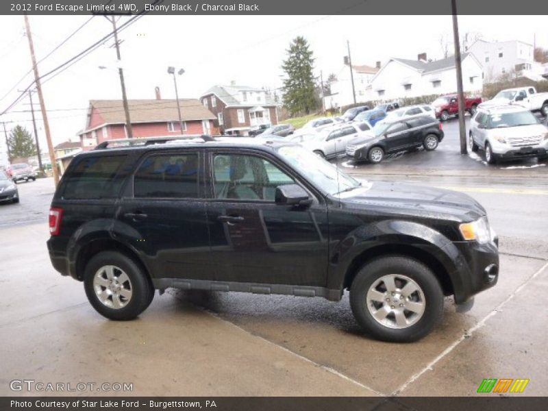 Ebony Black / Charcoal Black 2012 Ford Escape Limited 4WD