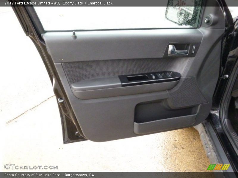 Ebony Black / Charcoal Black 2012 Ford Escape Limited 4WD