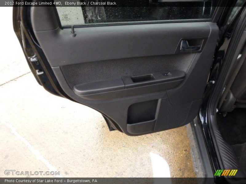 Ebony Black / Charcoal Black 2012 Ford Escape Limited 4WD